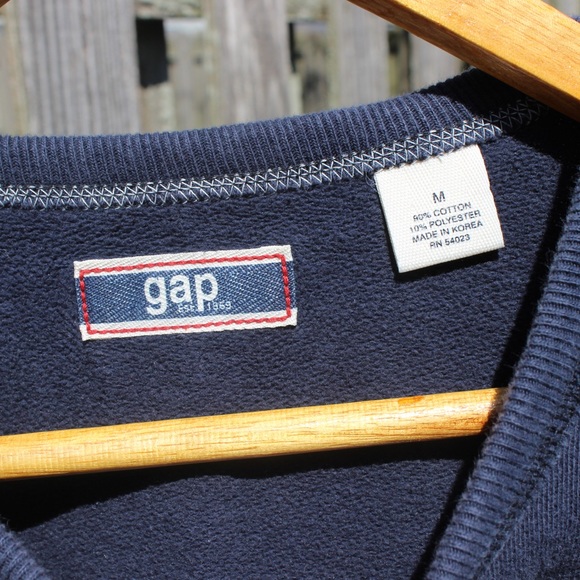 GAP 1969 Retro Crewneck Sweater | Navy Blue - Picture 5 of 8